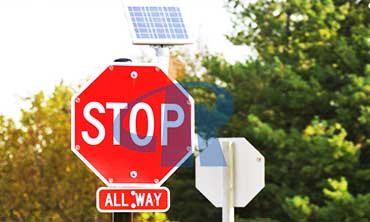 solar traffic signs